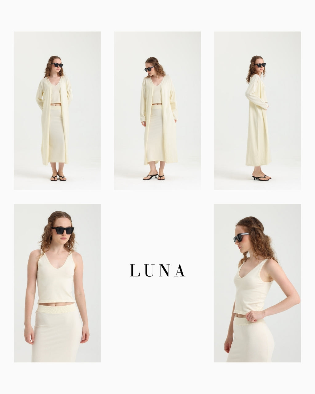 Luna Exclusive Ekru Kimono