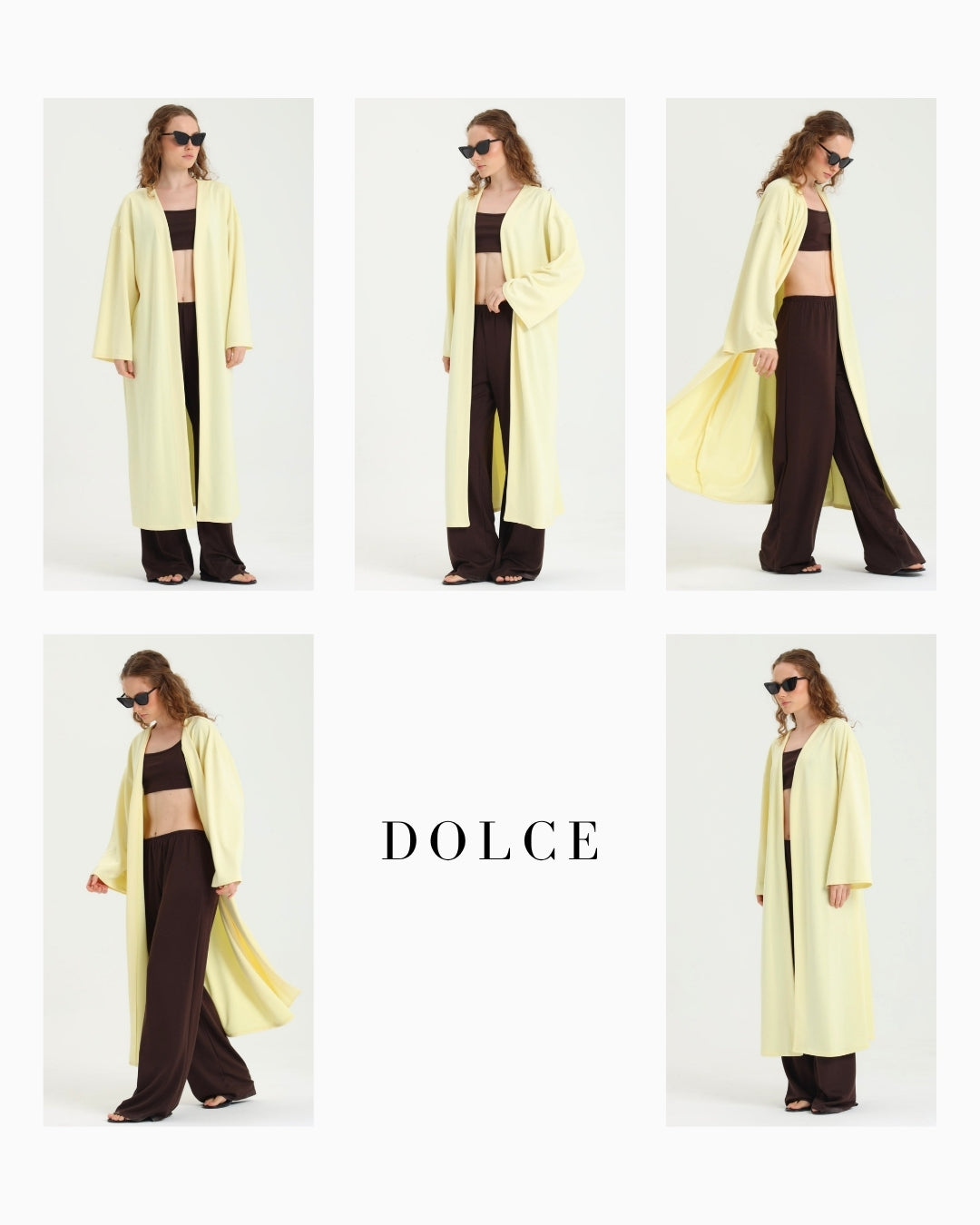 Dolce Sarı Kimono