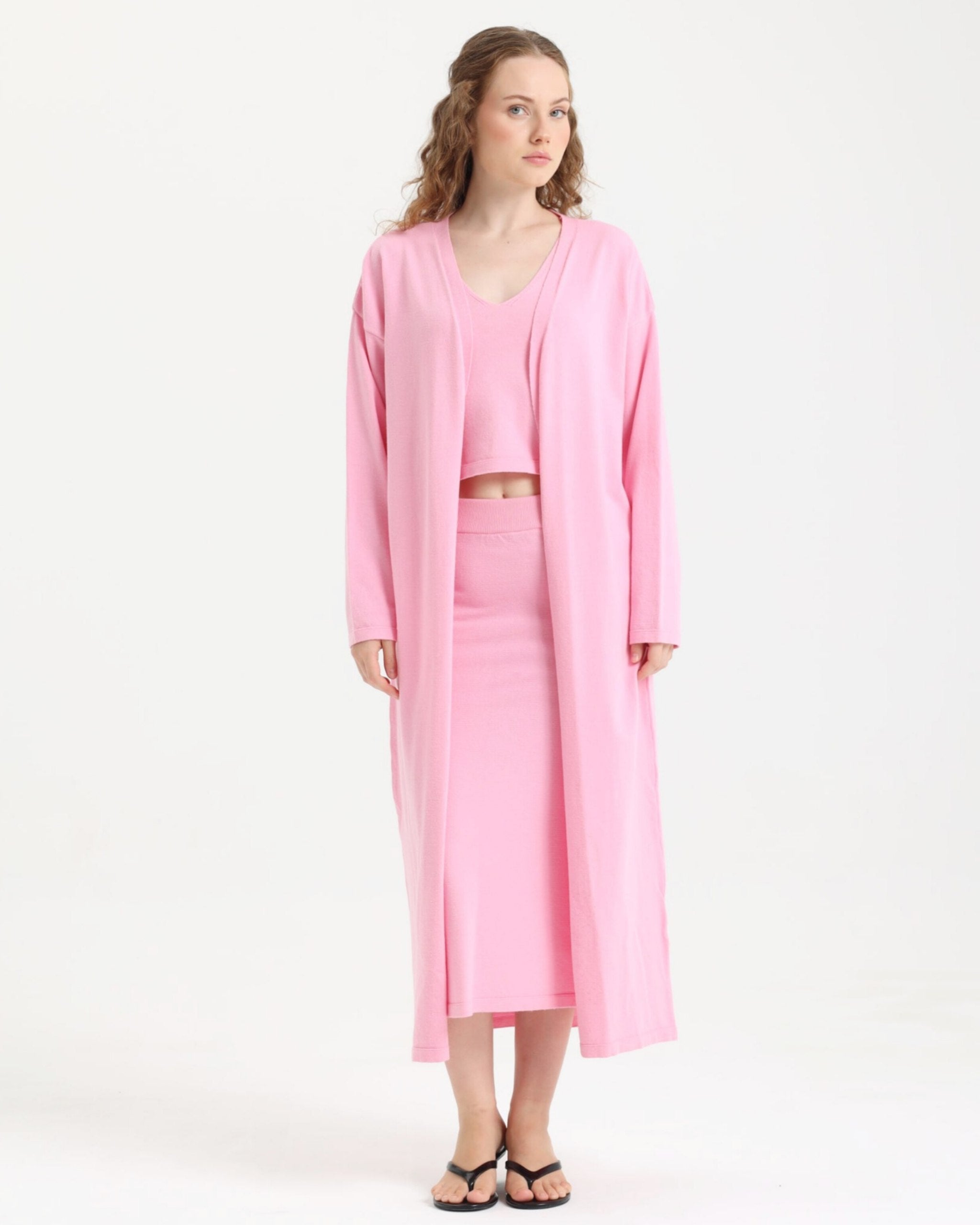 Luna Exclusive Pembe Kimono