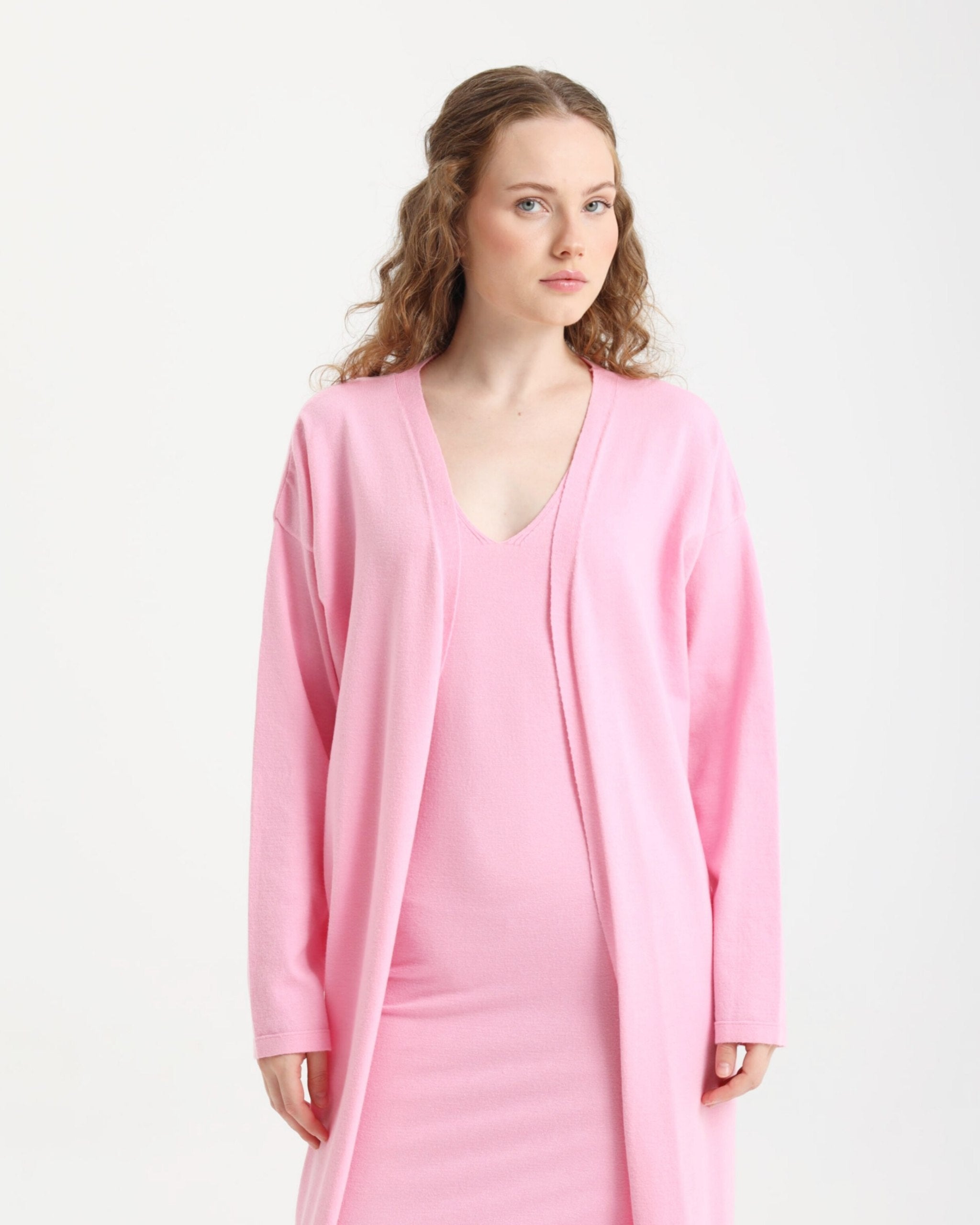 Luna Exclusive Pembe Elbise Takım