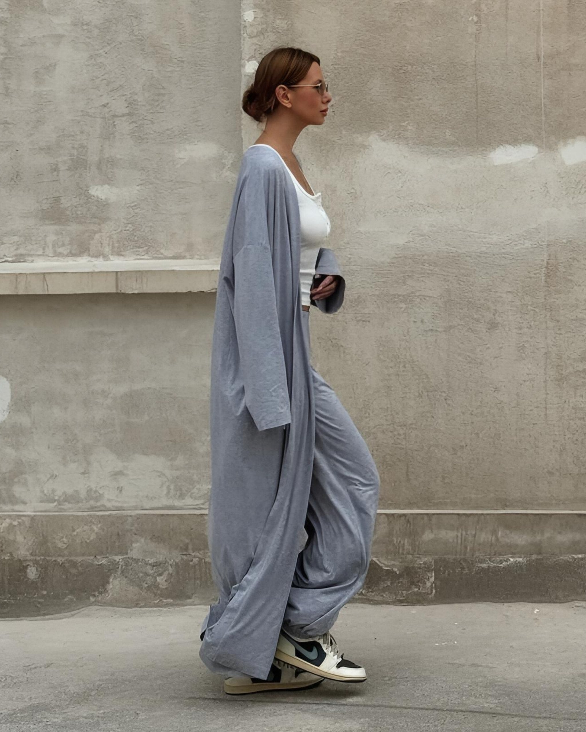 Dolce Gri Melanj Pantolon - Kimono Set