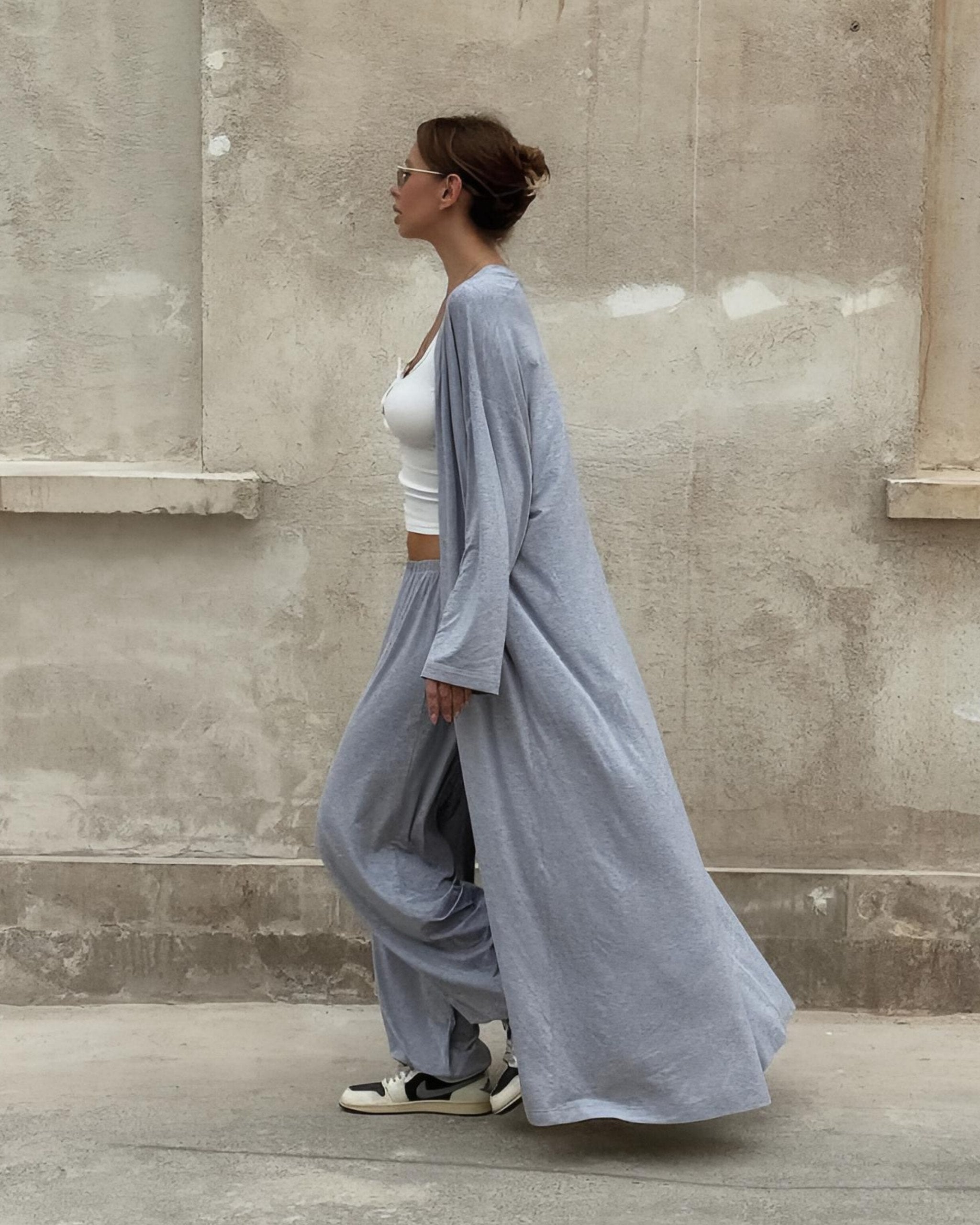 Dolce Gri Melanj Pantolon - Kimono Set