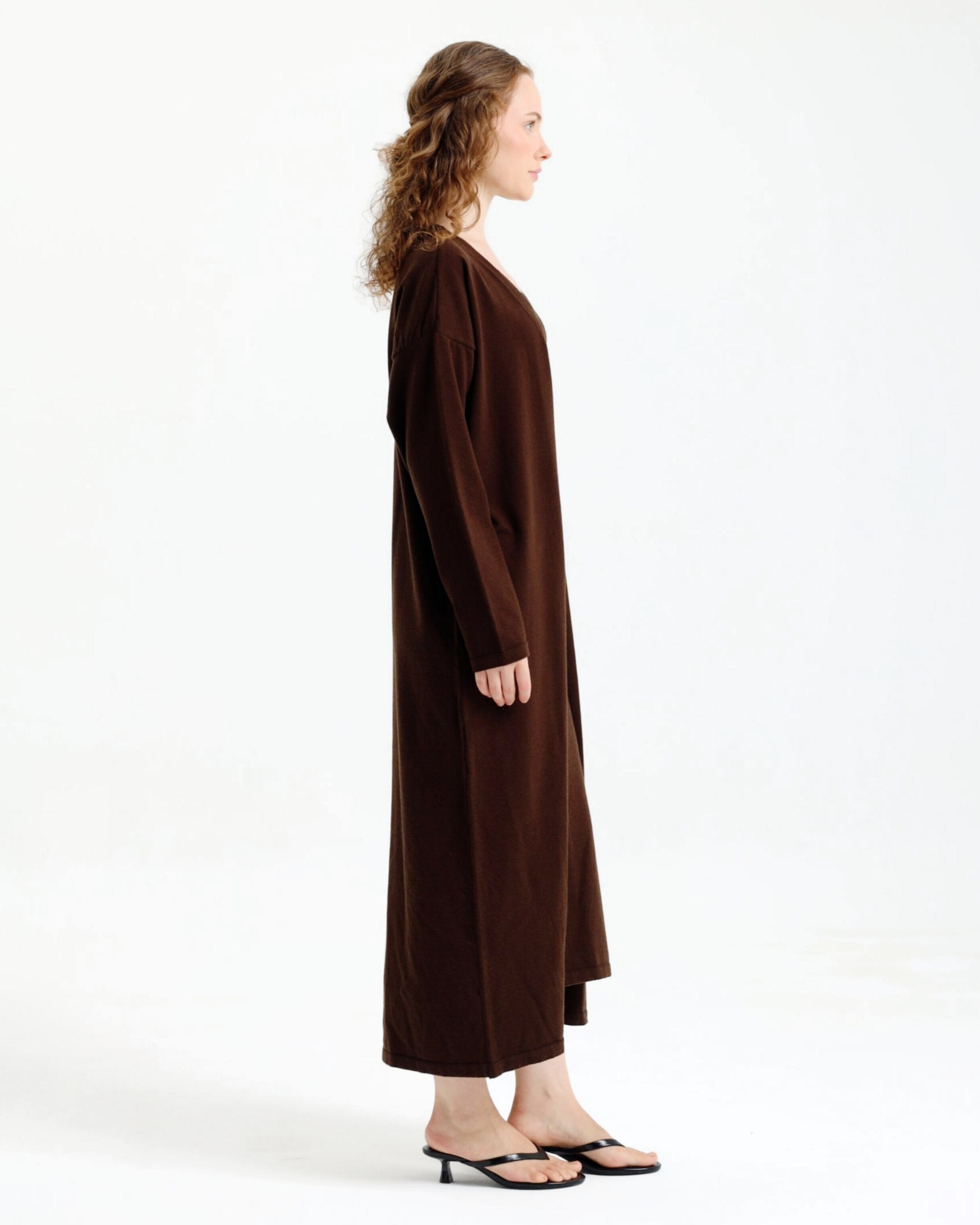 Luna Exclusive Acı Kahve Kimono