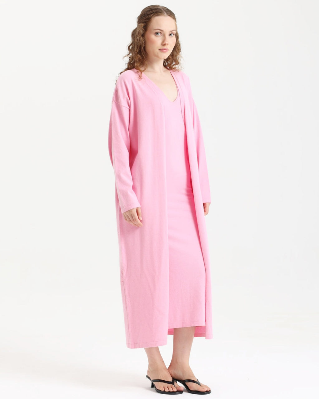 Luna Exclusive Pembe Elbise Takım