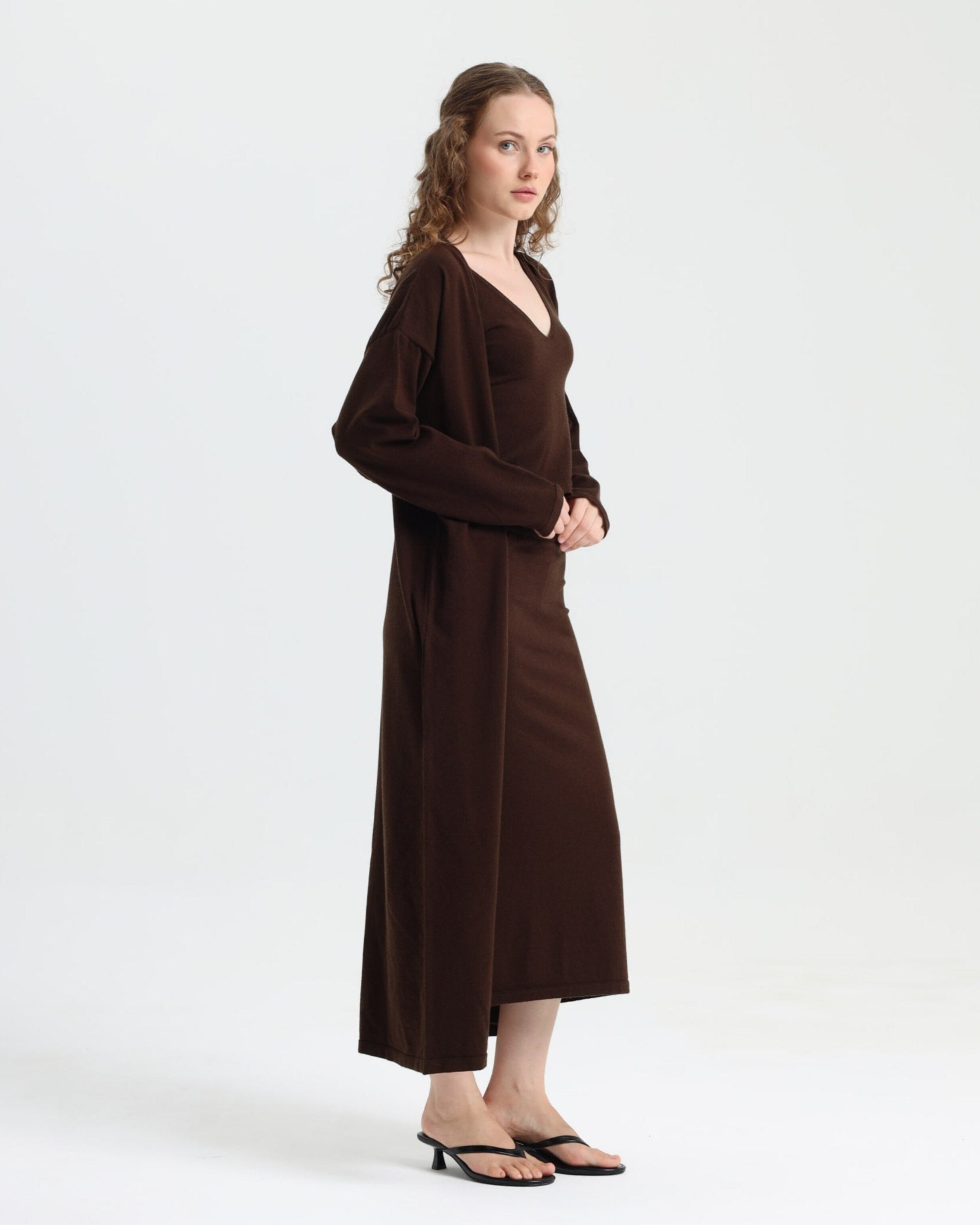 Luna Exclusive Acı Kahve Kimono
