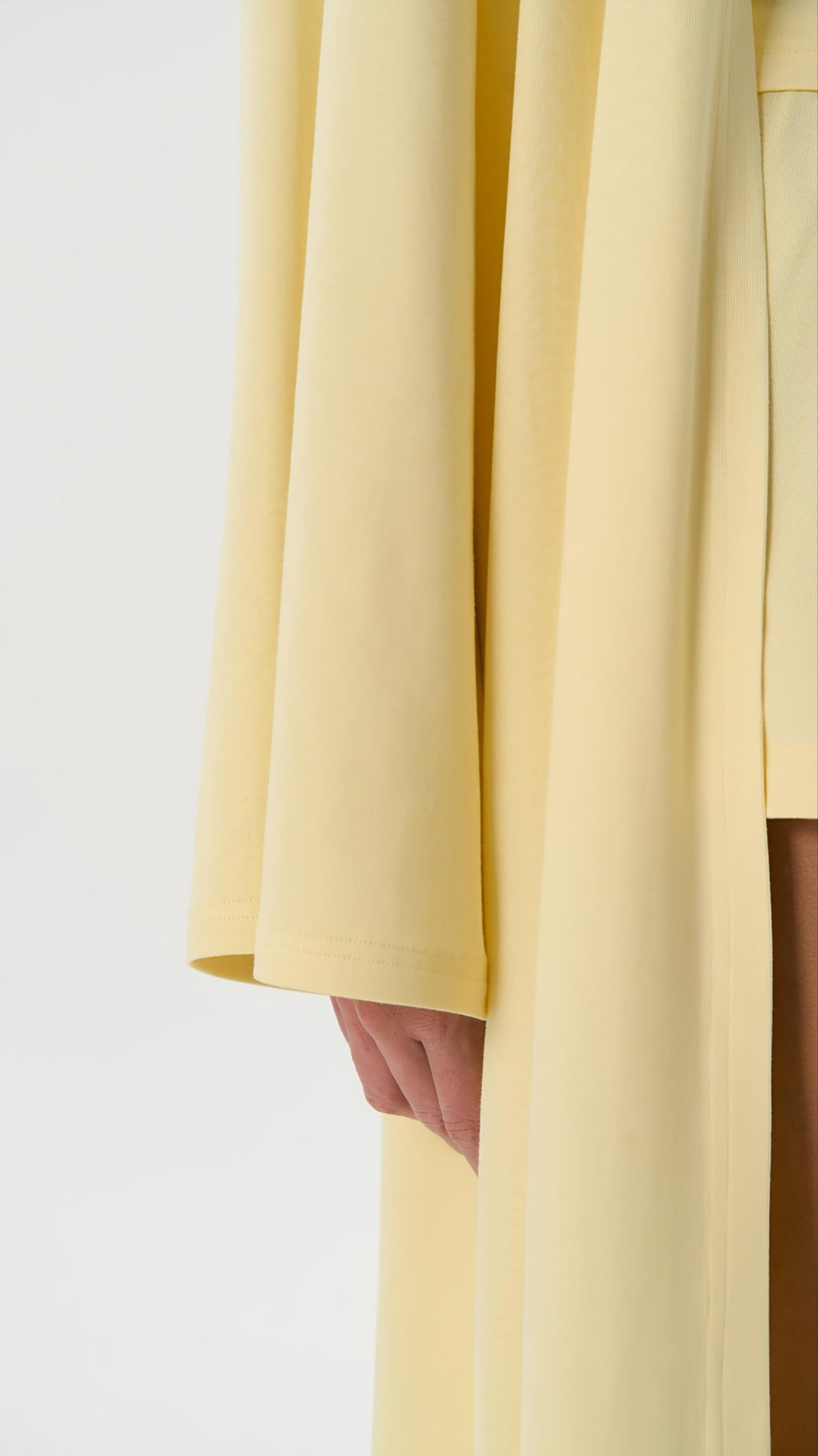 Dolce Soft Sarı Kuşaklı Kimono