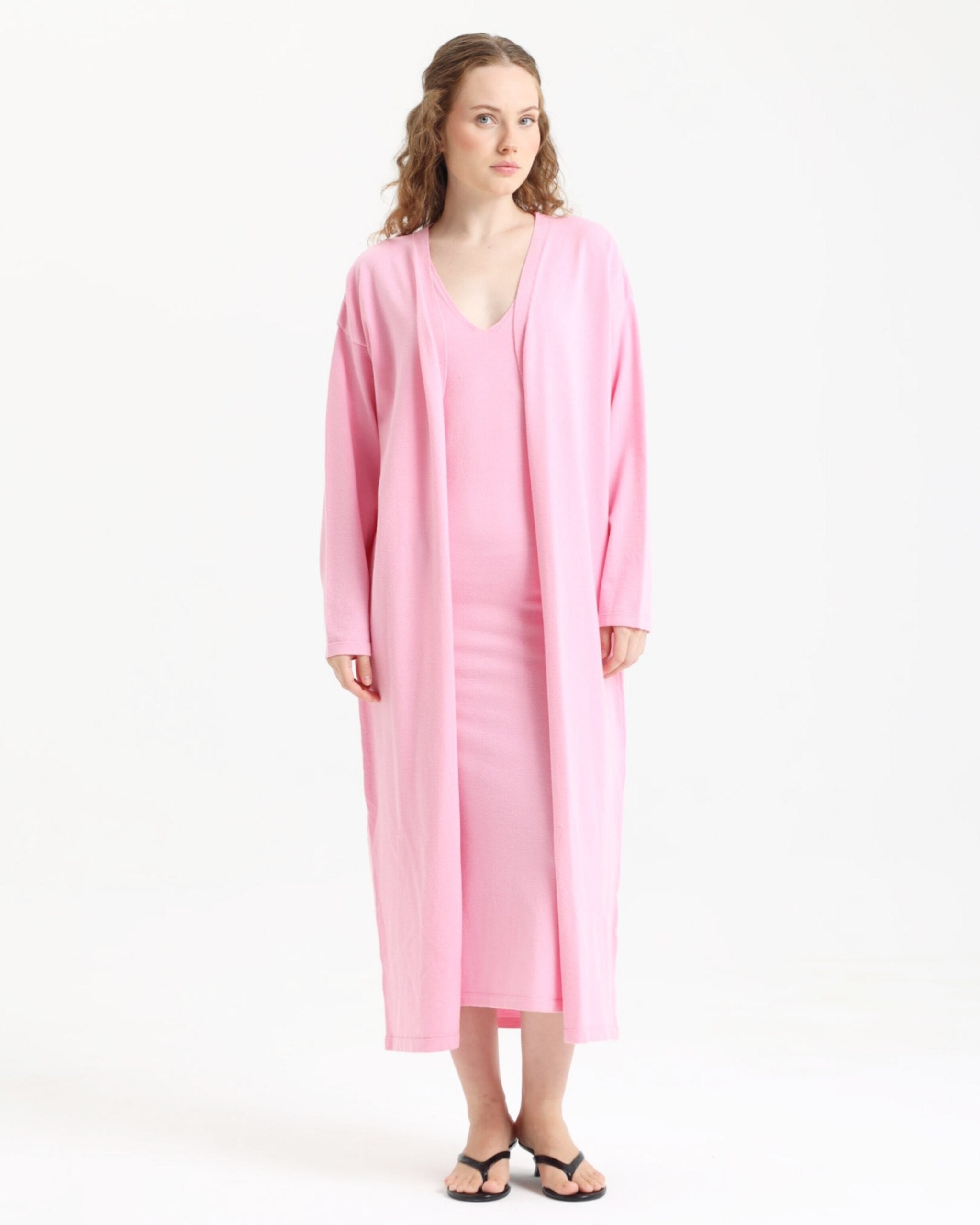 Luna Exclusive Pembe Elbise Takım