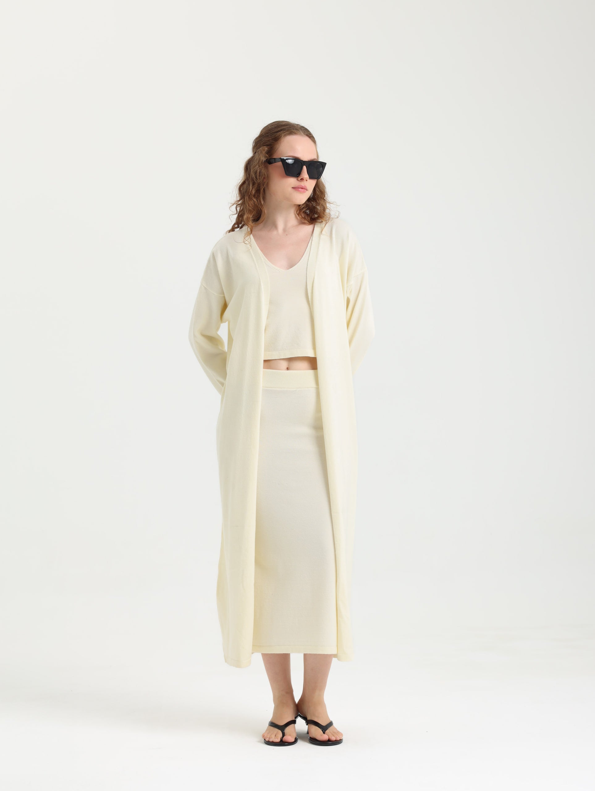 Luna Exclusive Ekru Kimono