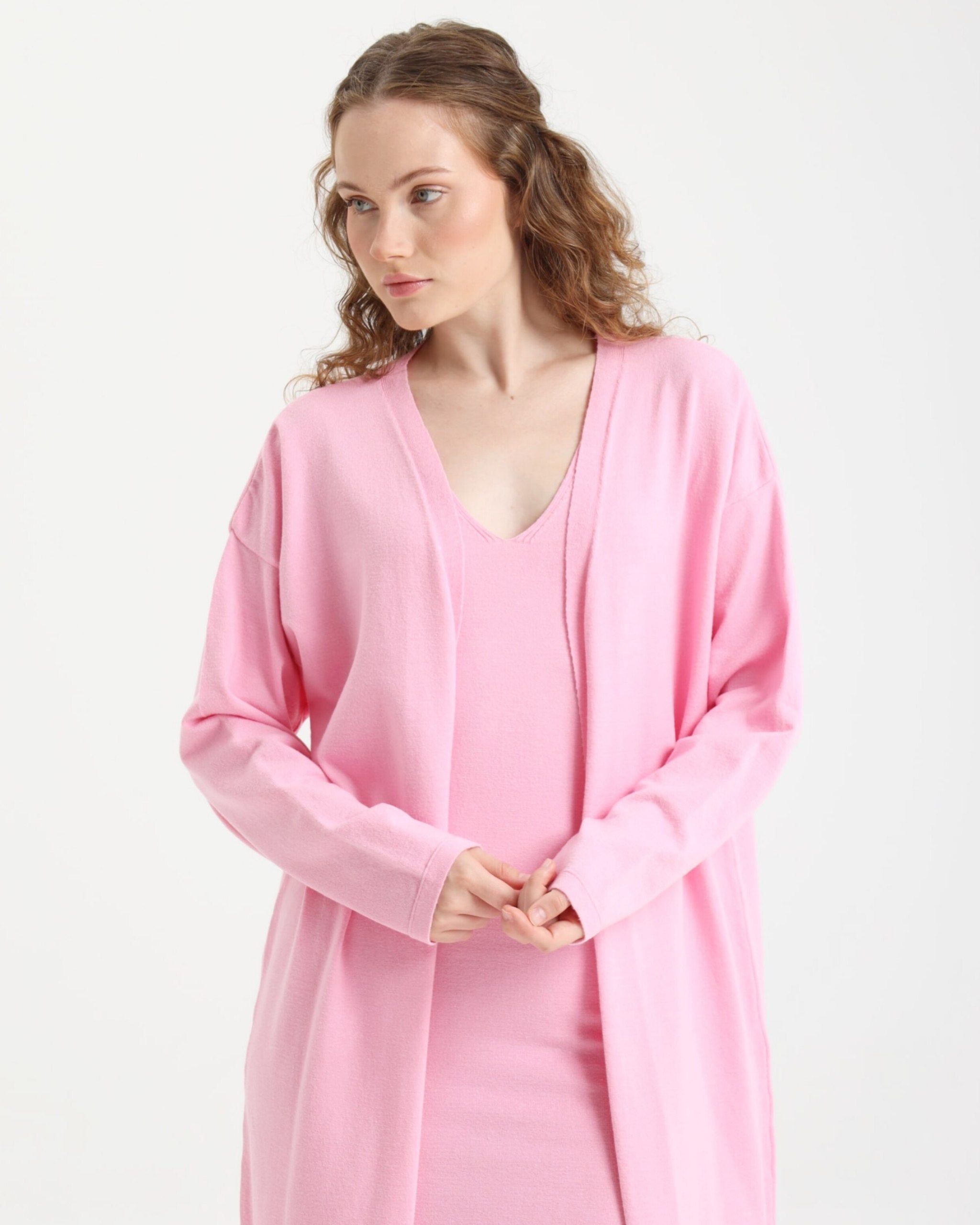 Luna Exclusive Pembe Elbise Takım