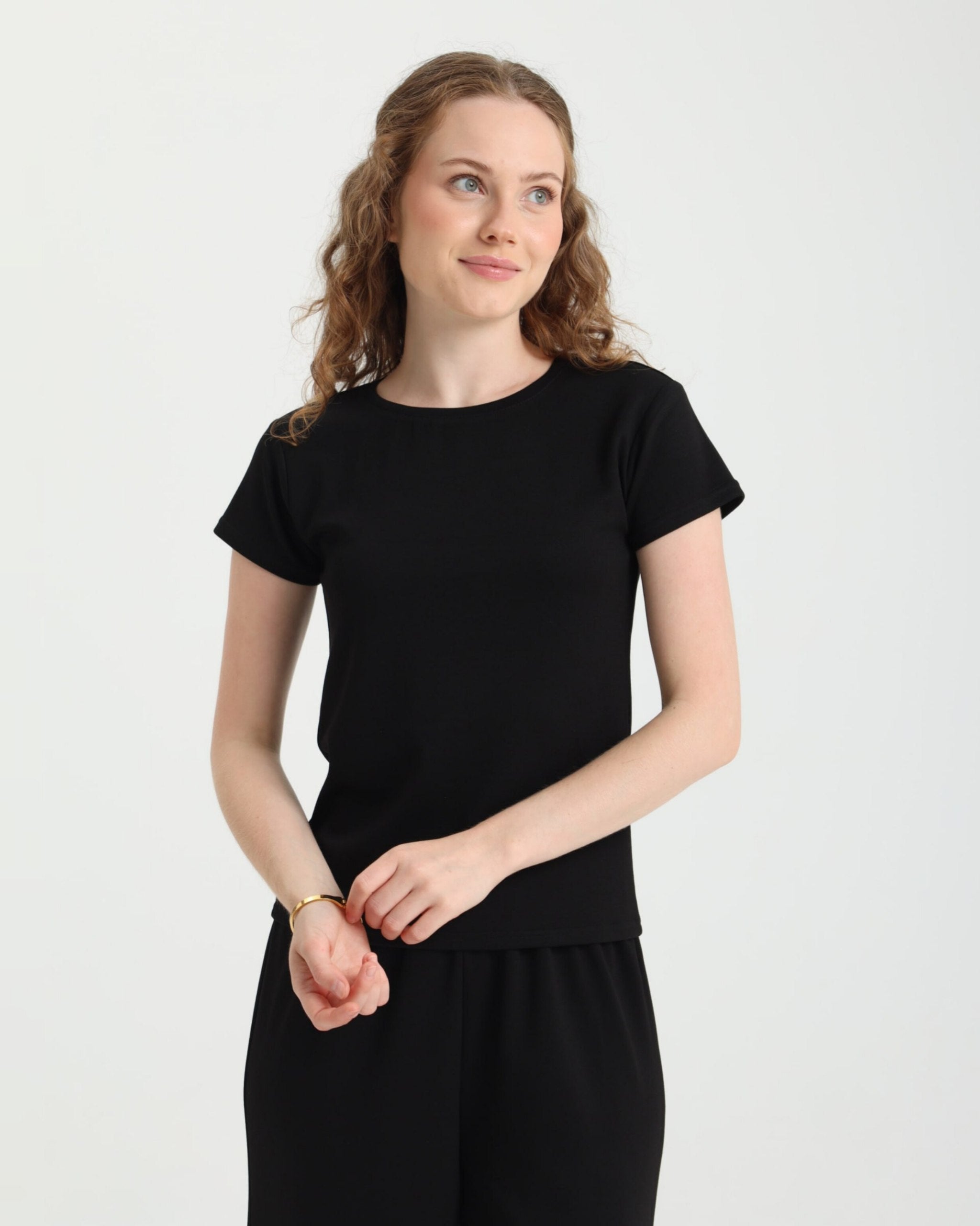 Dolce Siyah T-shirt - Pantolon Set
