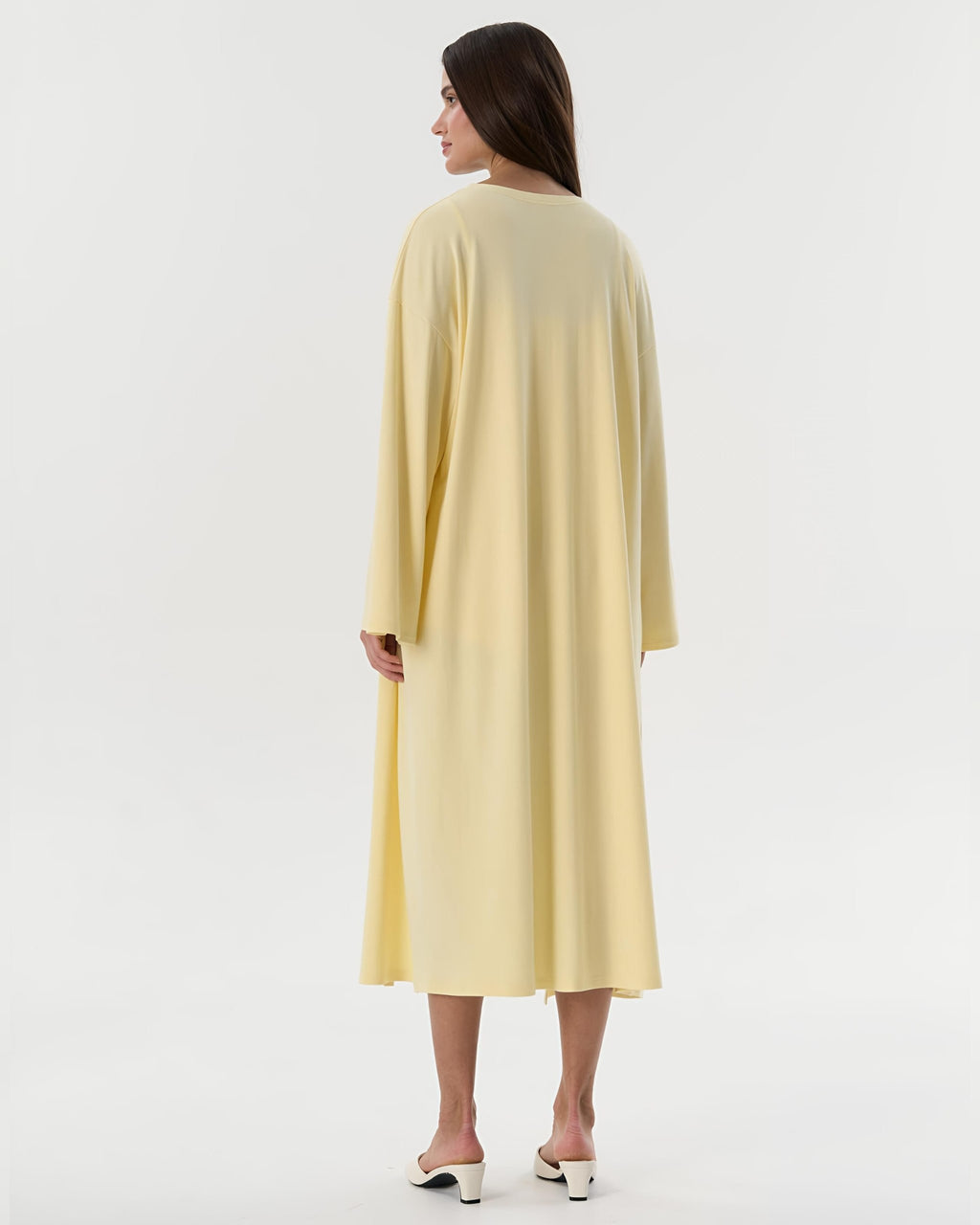 Dolce Soft Sarı Kuşaklı Kimono