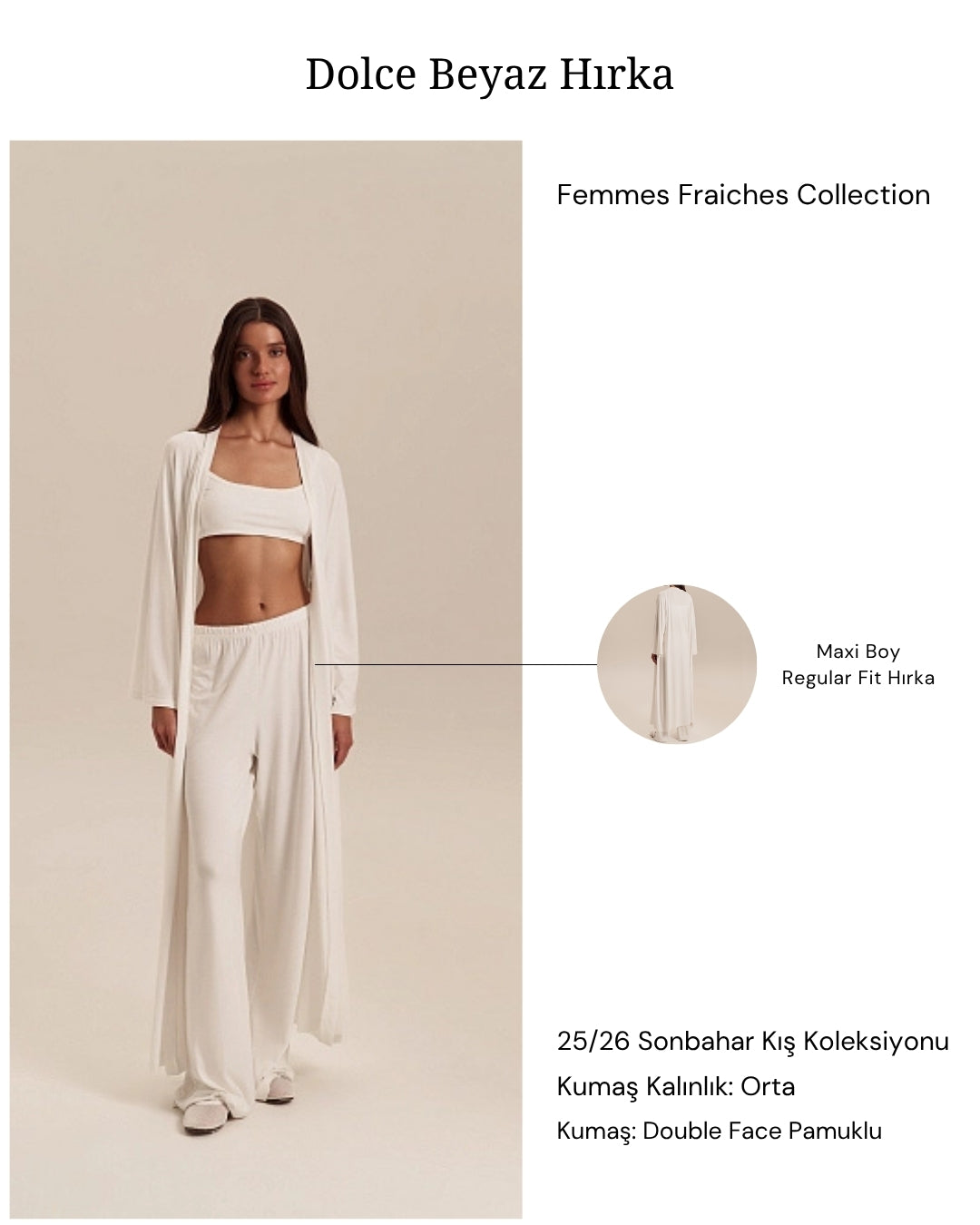 Dolce Beyaz Hırka
