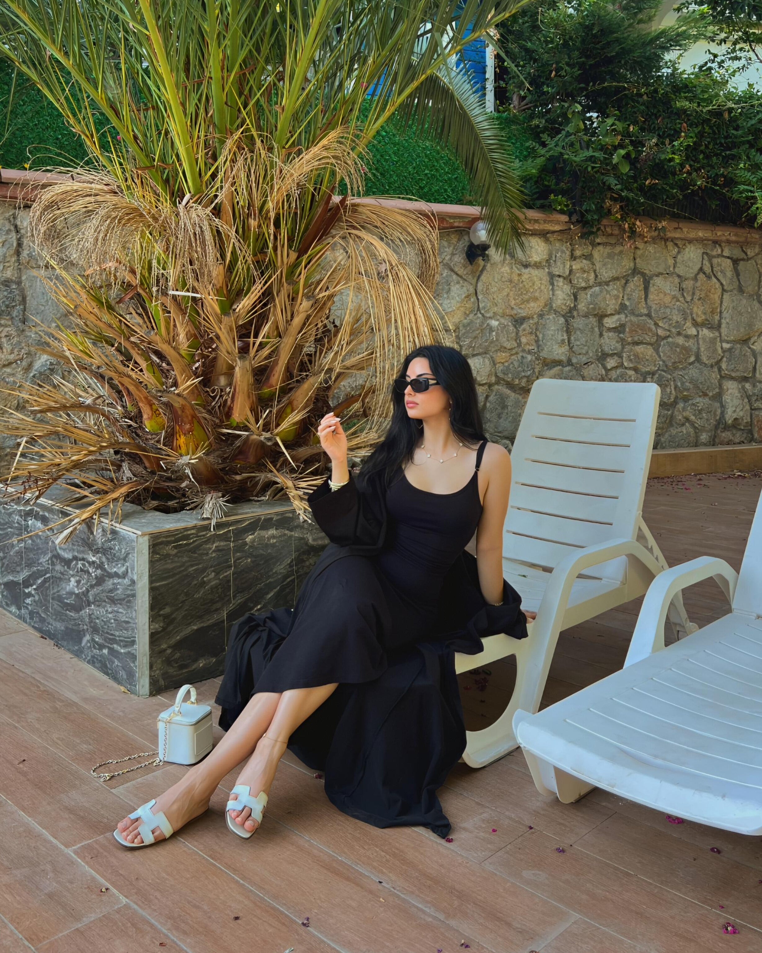 Dolce Siyah Askılı Elbise Set